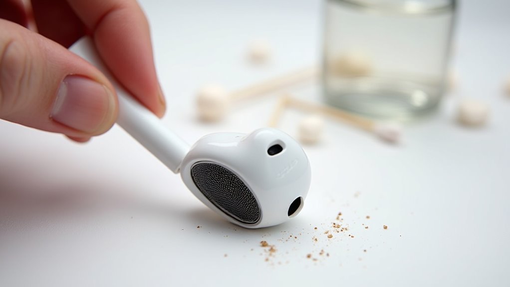 wyczyść końcówki douszne AirPods