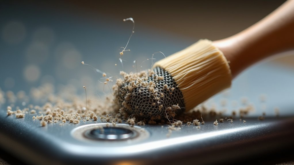 wyczyść siateczkę mikrofonu iPhone'a