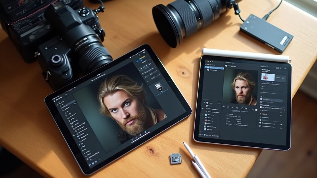 przepływ pracy RAW na iPadzie z serii M