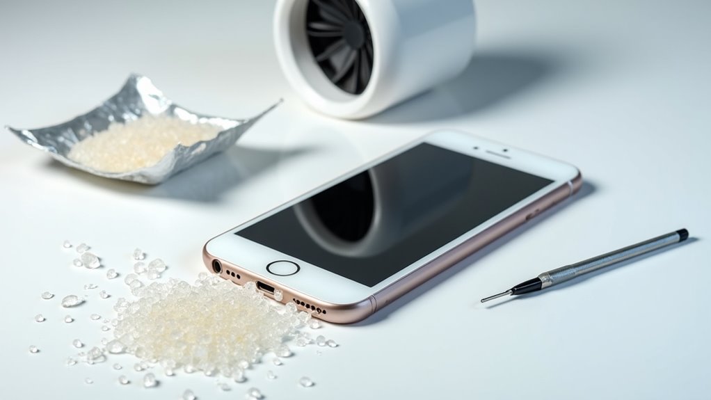 wyłącz zasilanie użyj krzemionki