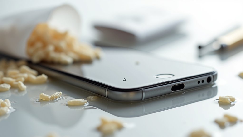 ryż nieskuteczne użycie krzemionki