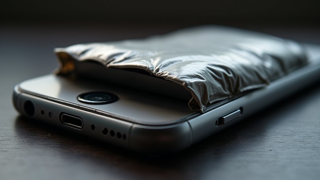 zagrożenia napuchniętej baterii iPhone'a