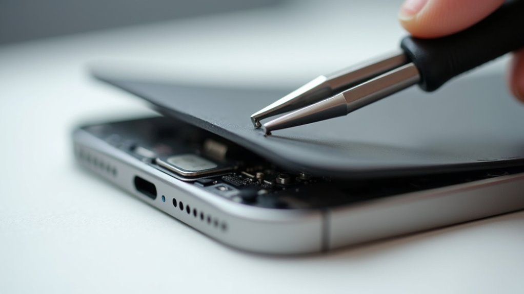 usuwanie kleju z ramy tytanowej